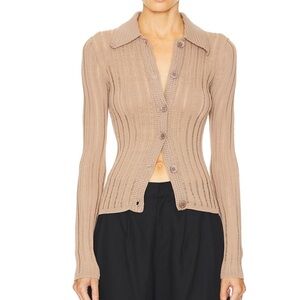 NWOT L’academie by Marianna Olivie Cardigan in Taupe